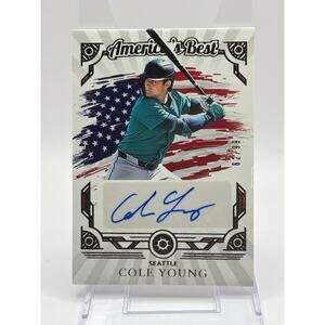 2025 Panini Boys of Summer Cole Young Americas Best Auto 62/99 SP Mariners